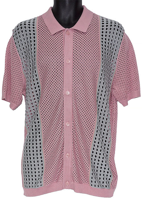 Cigar Button-Down Shirt # KS1706 Dusty Rose