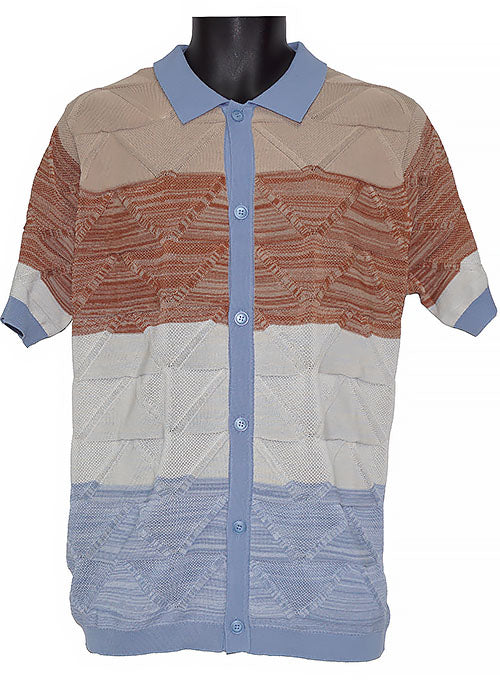 Cigar Button-Down Shirt # KS1709 Blue