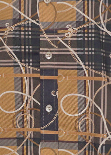 Load image into Gallery viewer, Cigar Fashion Shirt # M1851 Brown

