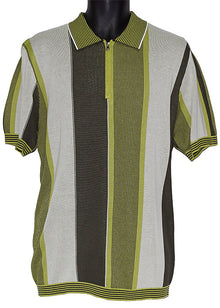 Load image into Gallery viewer, Cigar Zipper Polo Shirt # PJ1621 Olive
