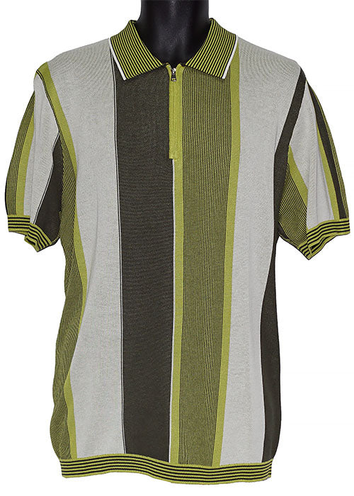 Cigar Zipper Polo Shirt # PJ1621 Olive
