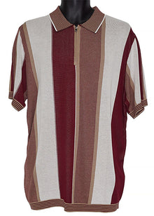 Load image into Gallery viewer, Cigar Zipper Polo Shirt # PJ1621 Ruby
