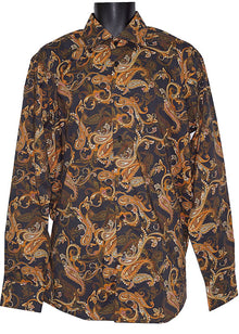 Load image into Gallery viewer, Cigar Fashion Shirt # S5030 Brown
