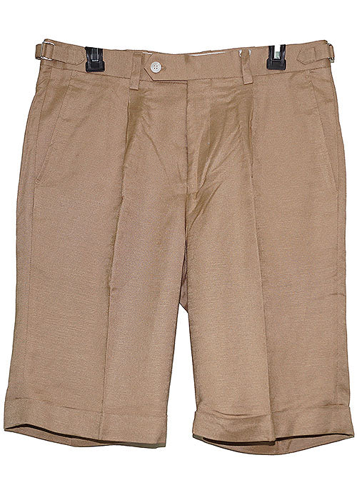 Cigar Linen Shorts # SH921 Tan