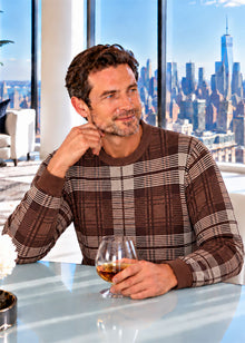 Load image into Gallery viewer, Cigar Crewneck Sweater # CR621 Mocha
