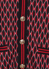 Load image into Gallery viewer, Cigar Cardigan Sweater # ORG1510 Black
