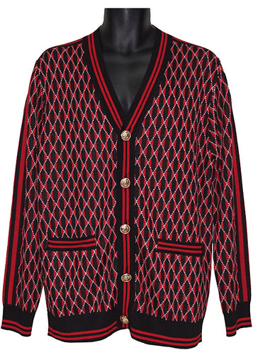 Cigar Cardigan Sweater # ORG1510 Black