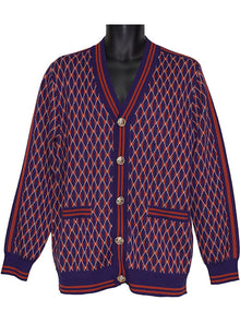 Load image into Gallery viewer, Cigar Cardigan Sweater # ORG1510 Navy
