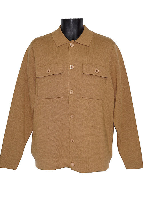 Cigar Sweater Jacket # SWJ1507 Tan