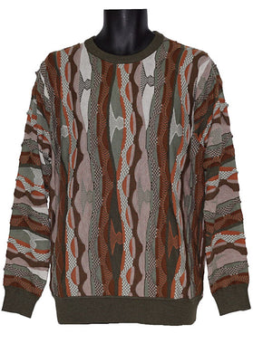 Cigar Crewneck Sweater # CR552 Olive