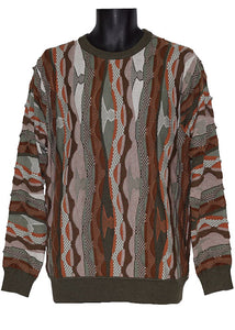 Cigar Crewneck Sweater # CR552 Olive