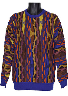 Load image into Gallery viewer, Cigar Crewneck Sweater # CR552 Royal
