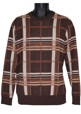 Cigar Crewneck Sweater # CR556 Coffee