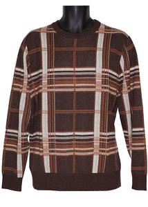 Cigar Crewneck Sweater # CR556 Coffee