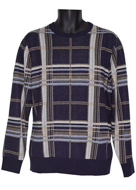 Cigar Crewneck Sweater # CR556 Navy