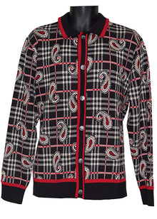 Load image into Gallery viewer, Cigar Button-Down Sweater # KS651 Black
