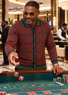 Load image into Gallery viewer, Cigar Button-Down Sweater # KS651 Forest

