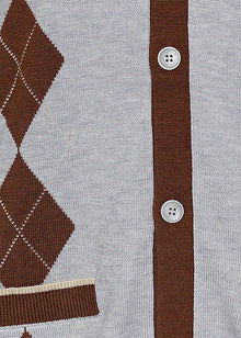 Load image into Gallery viewer, Cigar Button-Down Sweater # KS652 Ash
