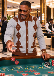 Load image into Gallery viewer, Cigar Button-Down Sweater # KS652 Ash
