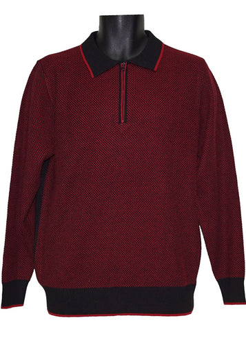 Cigar Sweater # LP401 Red Combo