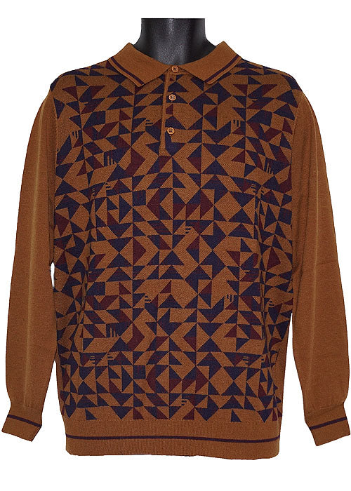 Cigar Sweater # P416 Tan (Wine)