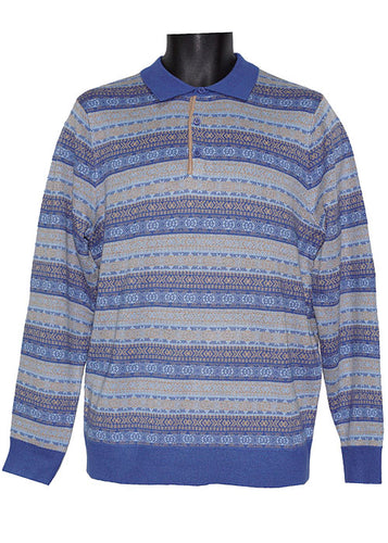 Cigar Sweater # P418 Blue