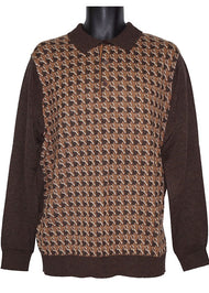 Cigar Polo Sweater # P507 Brown