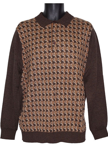Cigar Polo Sweater # P507 Brown