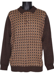 Cigar Polo Sweater # P507 Brown