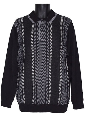 Cigar Polo Sweater # P508 Black