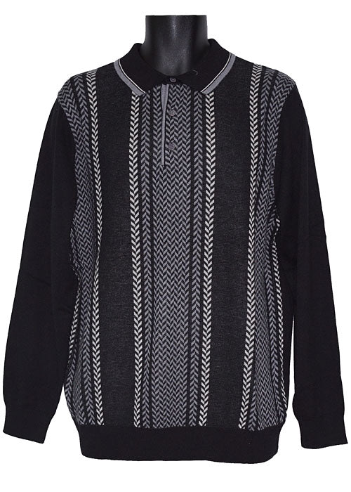 Cigar Polo Sweater # P508 Black