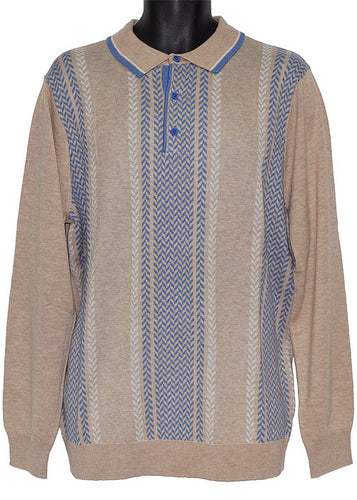 Cigar Polo Sweater # P508 Sand