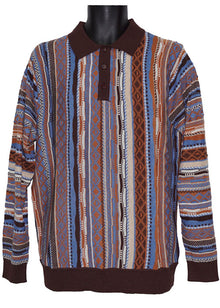 Load image into Gallery viewer, Cigar Polo Sweater # P511 Brown

