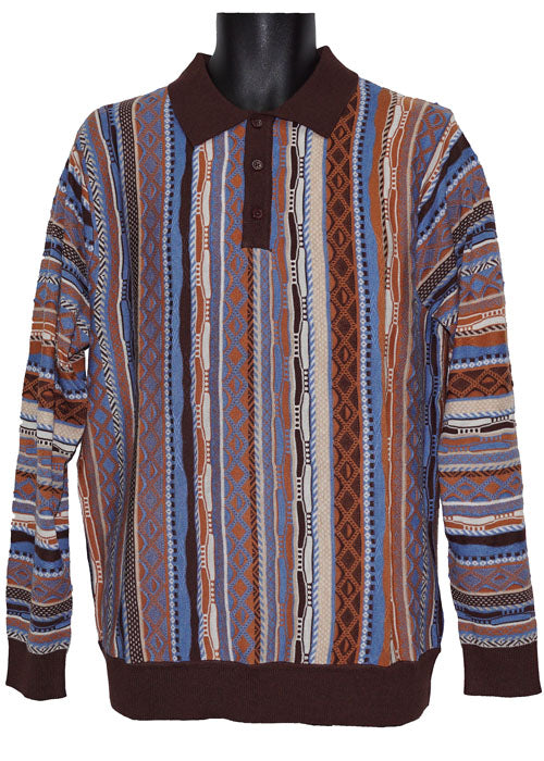 Cigar Polo Sweater # P511 Brown