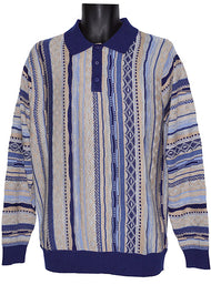 Cigar Polo Sweater # P511 Navy