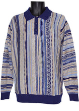 Load image into Gallery viewer, Cigar Polo Sweater # P511 Navy
