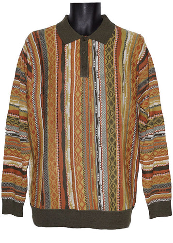 Cigar Polo Sweater # P511 Olive