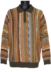 Cigar Polo Sweater # P511 Olive