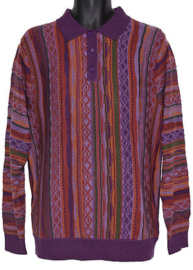 Cigar Polo Sweater # P511 Purple