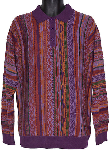 Cigar Polo Sweater # P511 Purple