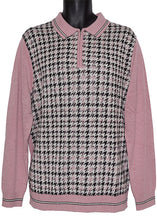Load image into Gallery viewer, Cigar Zipper Polo Sweater # P513 Dusty Rose
