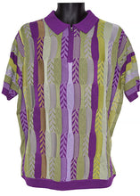 Load image into Gallery viewer, Cigar Zipper Polo Shirt # PJ1616 Purple
