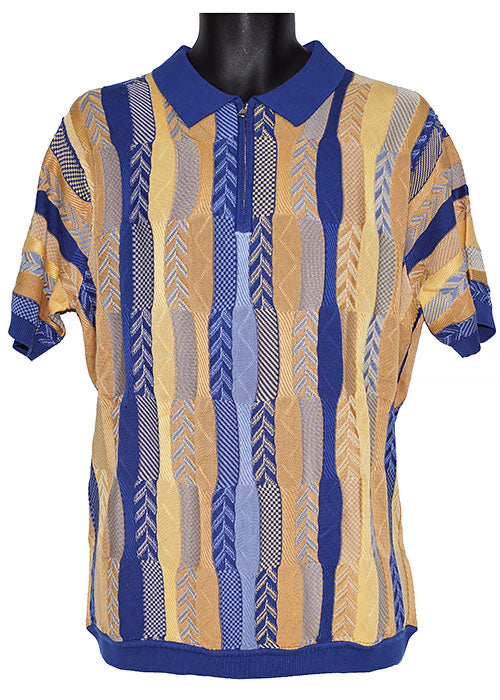 Cigar Zipper Polo Shirt # PJ1616 Royal