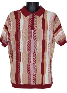Load image into Gallery viewer, Cigar Zipper Polo Shirt # PJ1616 Ruby
