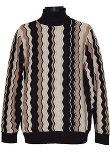 Load image into Gallery viewer, Cigar Turtleneck Sweater # T452 Black
