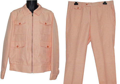 Cigar Jacket/Pants Set Weekly Deal # WS50786 Orange (Peach)