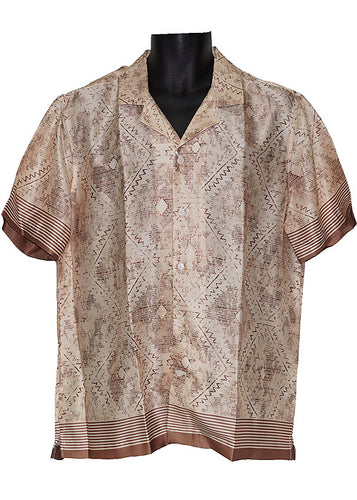 Cigar Satin Shirt # CS605 Tan