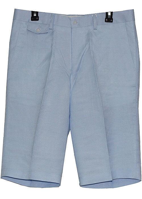 Cigar Linen Shorts # HR120 Sky - Alligator World
