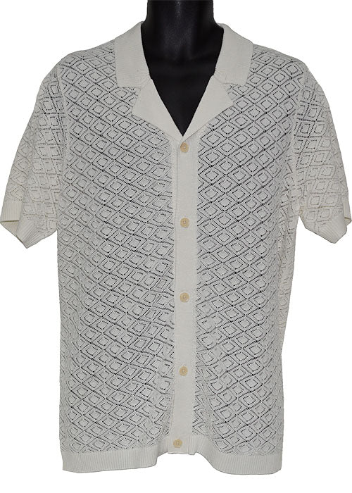 Cigar Shirt # KS1551 Off White