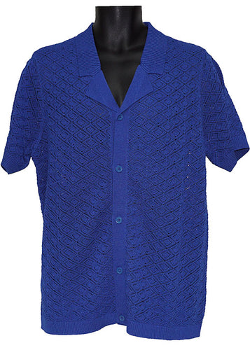 Cigar Shirt # KS1551 Royal